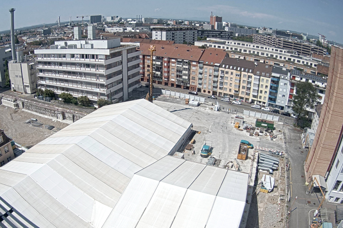 The view of construction site A