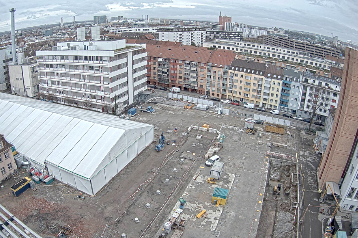 The view of construction site A