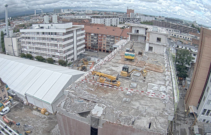 The view of construction site A