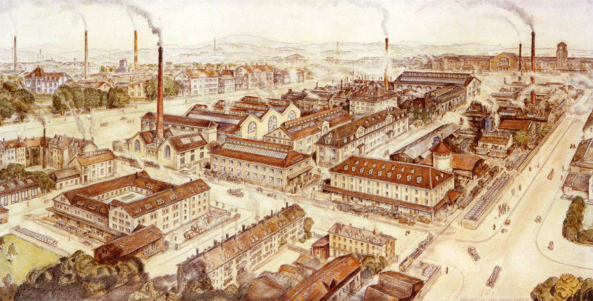 Das Firmenareal der J. R. Geigy AG, 1926